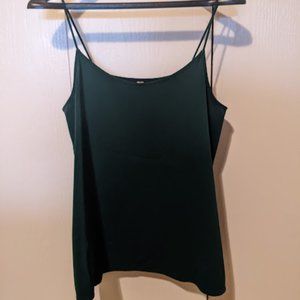 Uniqlo dark green camisole (size small)